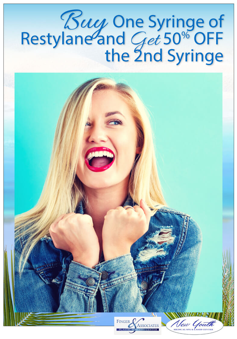 Buy One Syringe of Restylane and Get 50% OFF the 2nd Syringe