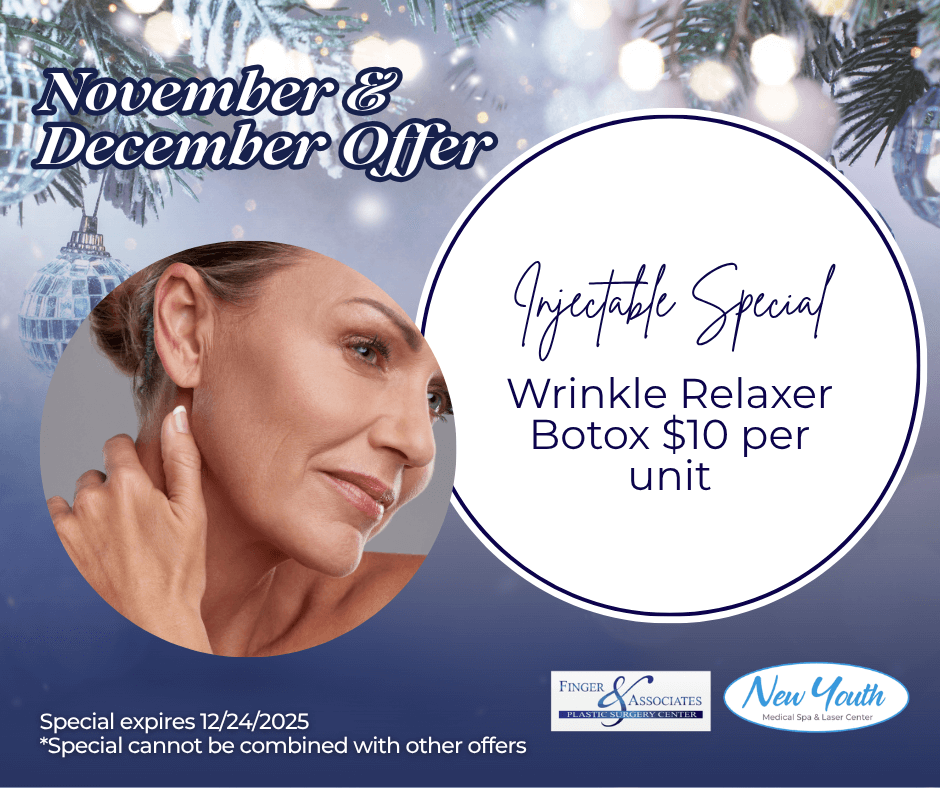 Botox $10 per unit - Injectable Specials at Finger and Associates Botox $10 per unit - Injectable Specials at Finger and Associates