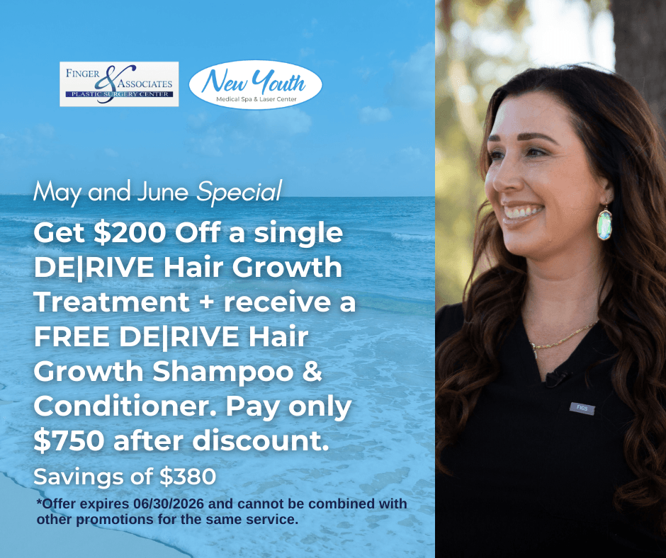Get $200 Off a single DE|RIVE treatment plus receive a Free DE_RIVE Hair Growth Shampoo & Conditioner. Pay only $750 after discount Get $200 Off a single DE|RIVE treatment plus receive a Free DE|RIVE Hair Growth Shampoo & Conditioner. Pay only $750 after discount