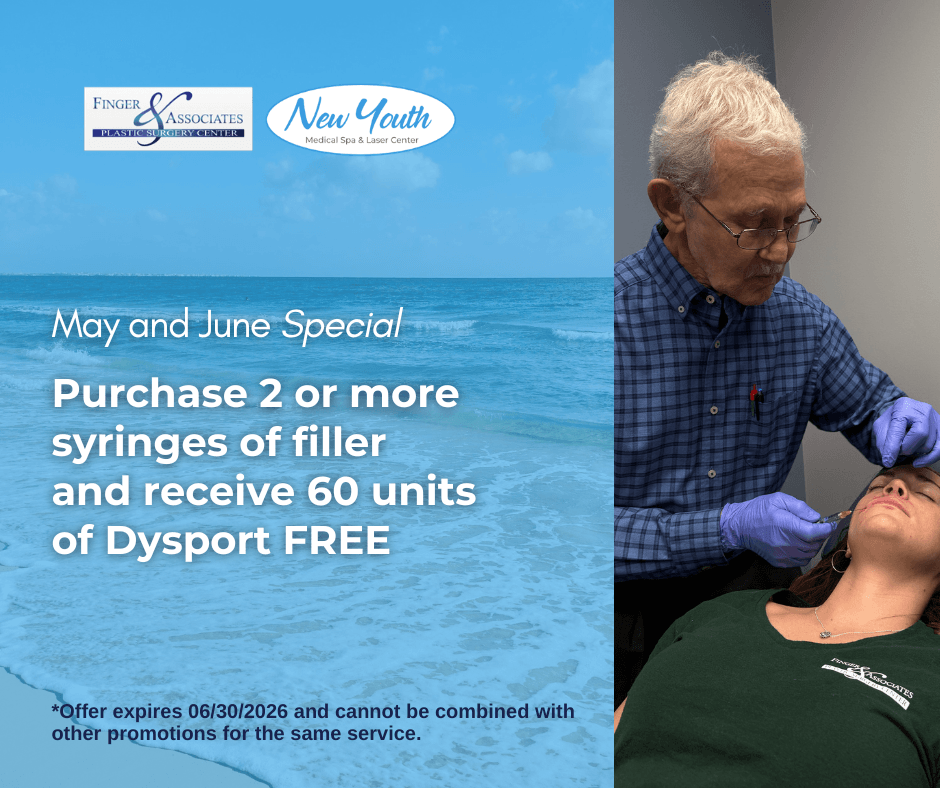 Purchase 2 or more syringes of filler Receive 60 units of Dysport complimentary Purchase 2 or more syringes of filler Receive 60 units of Dysport complimentary